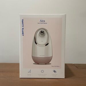 Vanity Planet Home Skin Care Aira Ionic Facial Steamer Rose Gold New in Box